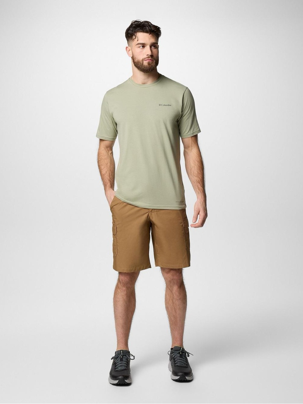 Columbia Washed Out Cargo Shorts II Size 40W x 8L Delta tan/khaki